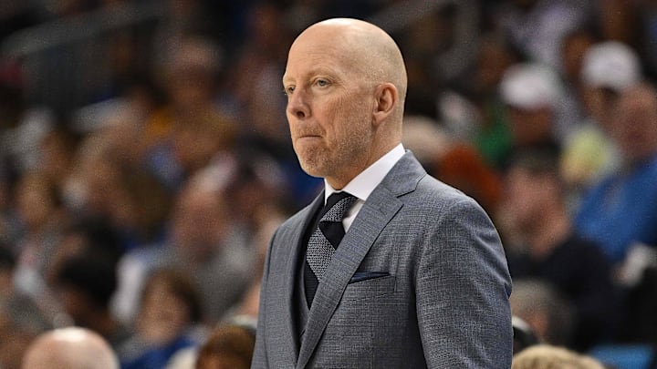 Feb 23, 2025; Los Angeles, California, USA; UCLA Bruins head coach Mick Cronin during the first half against the Ohio State Buckeyes at Pauley Pavilion presented by Wescom. Mandatory Credit: Robert Hanashiro-Imagn Images Feb 23, 2025; Los Angeles, California, USA; UCLA Bruins head coach Mick Cronin during the first half against the Ohio State Buckeyes at Pauley Pavilion presented by Wescom. Mandatory Credit: Robert Hanashiro-Imagn Images
