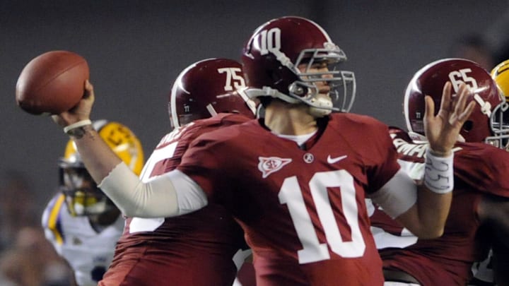 A.J. McCarron played quarterback for Alabama from 2009 to '13