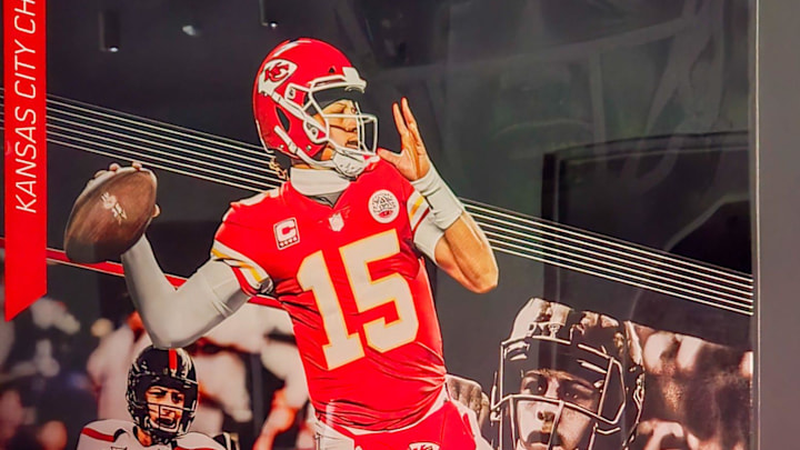Patrick Mahomes and his three Super Bowl wins are recognized in the field clubhouse of Texas Tech's new Womble Football Center as seen on Thursday, March 6, 2025. Patrick Mahomes and his three Super Bowl wins are recognized in the field clubhouse of Texas Tech's new Womble Football Center as seen on Thursday, March 6, 2025.