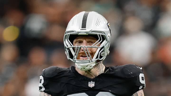 Las Vegas Raiders defensive end Maxx Crosby (98) prepares for a play. Las Vegas Raiders defensive end Maxx Crosby (98) prepares for a play.