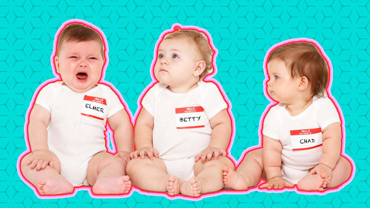 Meet Elmer, Betty, and Chad—three of the most distinctive vintage baby names of past generations.