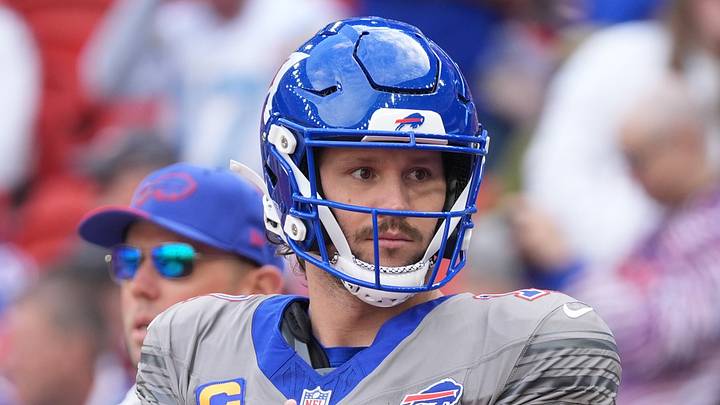 Sep 27, 2026; Orchard Park, New York, USA; Buffalo Bills quarterback Josh Allen (17) warms up before the game against the Los Angeles Chargers at New Highmark Stadium. Sep 27, 2026; Orchard Park, New York, USA; Buffalo Bills quarterback Josh Allen (17) warms up before the game against the Los Angeles Chargers at New Highmark Stadium.
