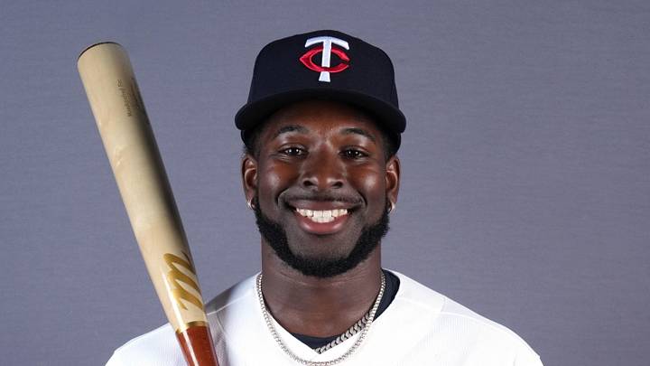 Feb 19, 2026; Lee County, FL, USA;  Minnesota Twins shortstop Kaelen Culpepper (76) poses during photo day at Hammond Stadium. Mandatory Credit: Jim Rassol-Imagn Images