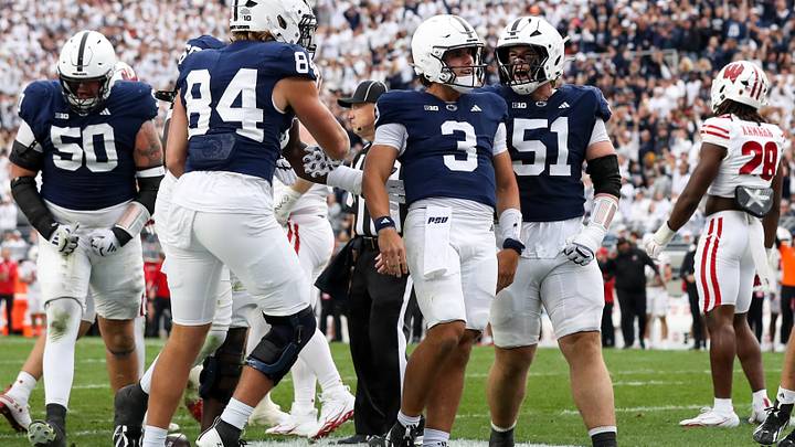 Penn State Nittany Lions quarterback Rocco Becht (3)