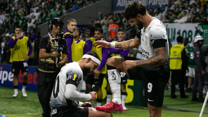 Yuri Alberto fez o único gol no primeiro derby da final do Paulistão 2025
