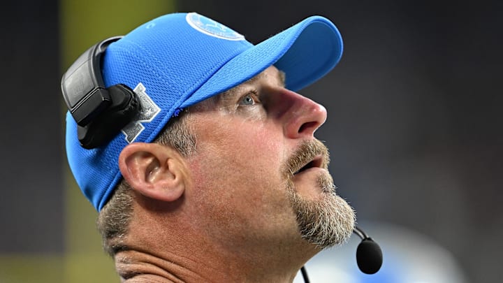 Detroit Lions head coach Dan Campbell. Detroit Lions head coach Dan Campbell.