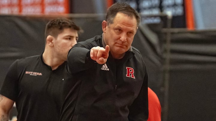Rutgers Wrestlijng Coach Scott Goodale. Rutgers University Wrestling defeats Princeton 32-7 in Princeton NJ on December 8, 2024. Rutgers Wrestlijng Coach Scott Goodale. Rutgers University Wrestling defeats Princeton 32-7 in Princeton NJ on December 8, 2024.