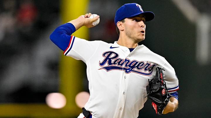 Texas Rangers starting pitcher Jack Leiter. Texas Rangers starting pitcher Jack Leiter.