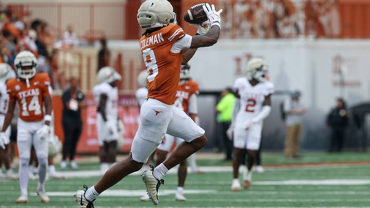Cam Coleman, Apr. 18, Texas Football Fan Day Cam Coleman, Apr. 18, Texas Football Fan Day