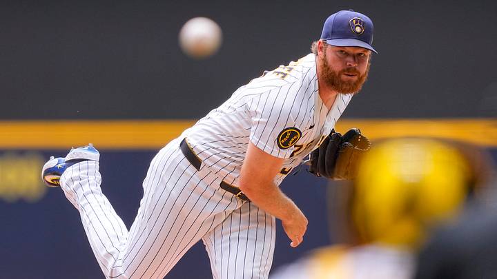 Jun 28, 2026; Milwaukee, Wisconsin, USA; Milwaukee Brewers pitcher Brandon Woodruff (53) during the game against the Chicago Cubs at American Family Field. Mandatory Credit: Jeff Hanisch-Imagn Images Jun 28, 2026; Milwaukee, Wisconsin, USA; Milwaukee Brewers pitcher Brandon Woodruff (53) during the game against the Chicago Cubs at American Family Field. Mandatory Credit: Jeff Hanisch-Imagn Images