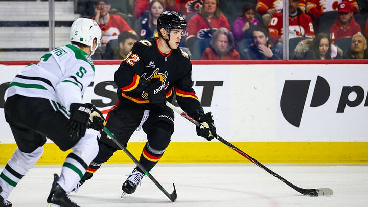 Matvei Gridin of the Calgary Flames