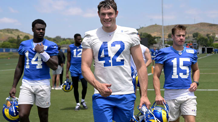 Los Angeles Rams Offseason Workout, Cobie Durant, Ethan Evans, Christopher Dunn