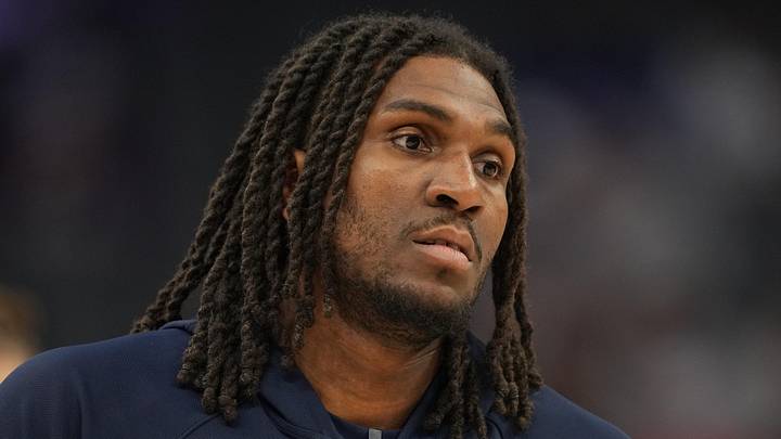 Apr 3, 2026; Sacramento, California, USA; New Orleans Pelicans forward Kevon Looney (55) before the game against the Sacramento Kings at Golden 1 Center. Mandatory Credit: Darren Yamashita-Imagn Images