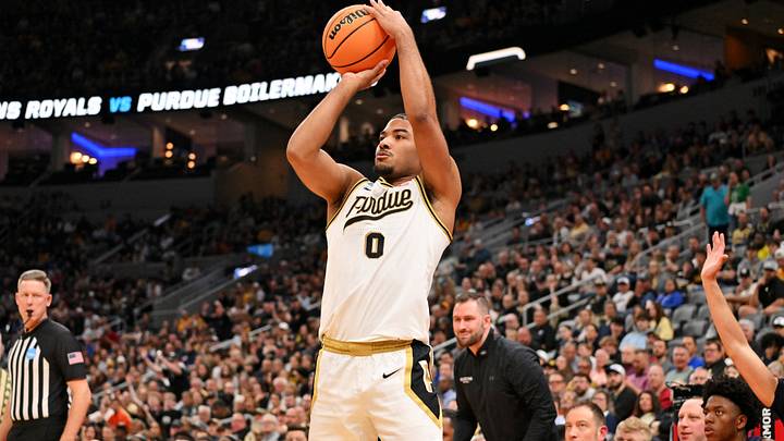 Purdue Boilermakers guard C.J. Cox (0) shoots a three-pointer. Purdue Boilermakers guard C.J. Cox (0) shoots a three-pointer.