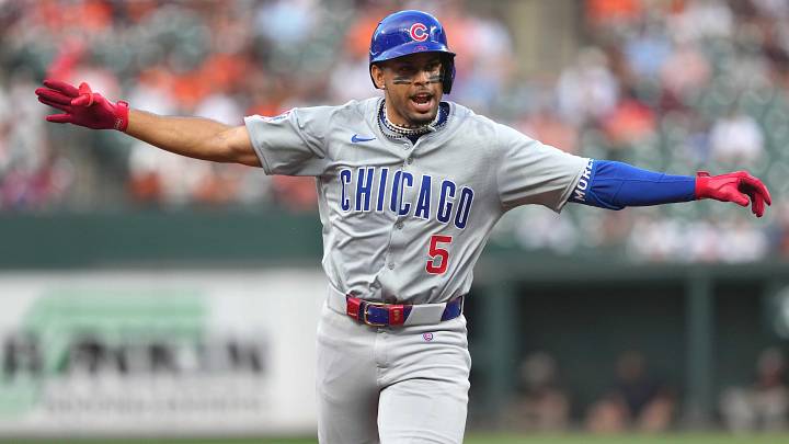 Chicago Cubs third baseman Christopher Morel.