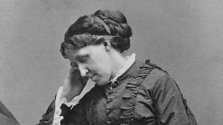 American Novelist Louisa May Alcott at a Desk