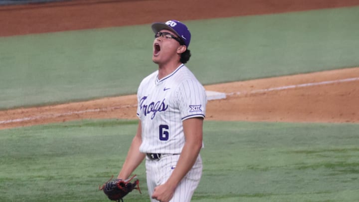 Noah Franco Celebrating after strikeout Noah Franco Celebrating after strikeout