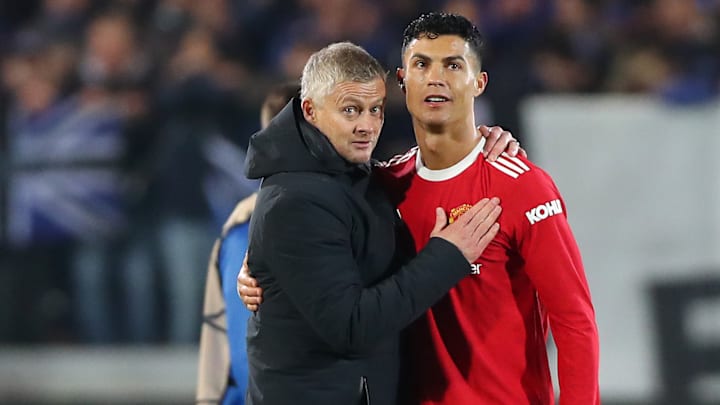 Cristiano Ronaldo mit Ole Gunnar Solskjaer