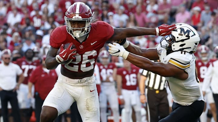 Alabama Crimson Tide running back Jam Miller (26)