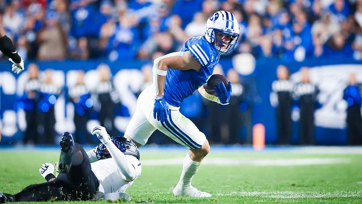 BYU WR Chase Roberts against TCU BYU WR Chase Roberts against TCU