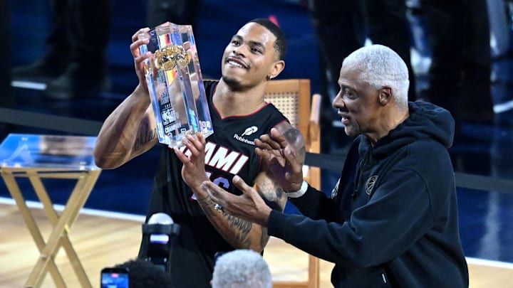 Miami Heat forward Keshad Johnson won the 2026 NBA Slam Dunk Contest