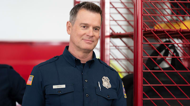 Peter Krause as Bobby in 911 season 8