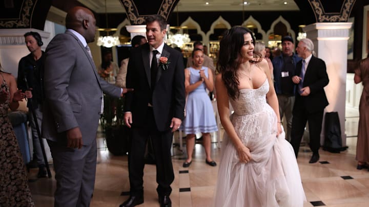 THE ROOKIE - ÒThe HammerÓ The team comes together to celebrate John and BaileyÕs wedding; meanwhile, Celina discovers a discrepancy in her case, leading to a new discovery. Elsewhere, Lucy and TimÕs relationship is put to the test. TUESDAY, FEB. 27 (9:00-10:00 p.m. EST), on ABC. (Disney/Raymond Liu)
RICHARD T. JONES, NATHAN FILLION, JENNA DEWAN