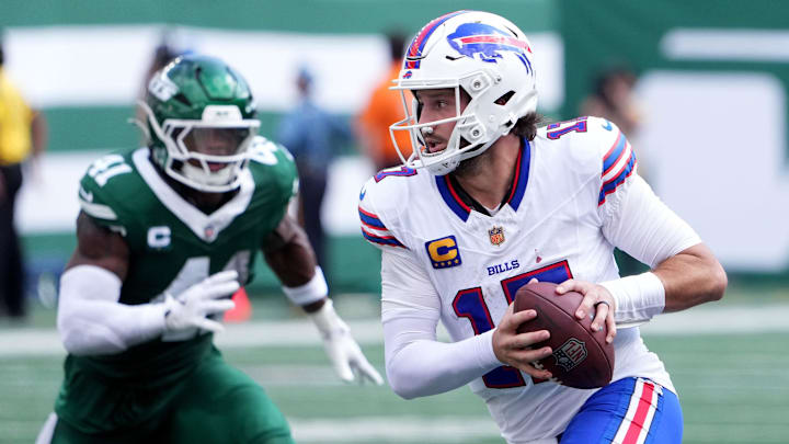 Buffalo Bills' quarterback Josh Allen (17). Buffalo Bills' quarterback Josh Allen (17).