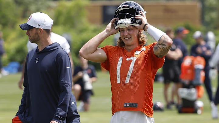 Tyson Bagent is the Bears' version of Jayden Daniels or Marcus Mariota in practices this week. Tyson Bagent is the Bears' version of Jayden Daniels or Marcus Mariota in practices this week.