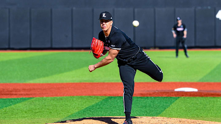 Louisville baseball left-handed pitcher Sebastian Gongora