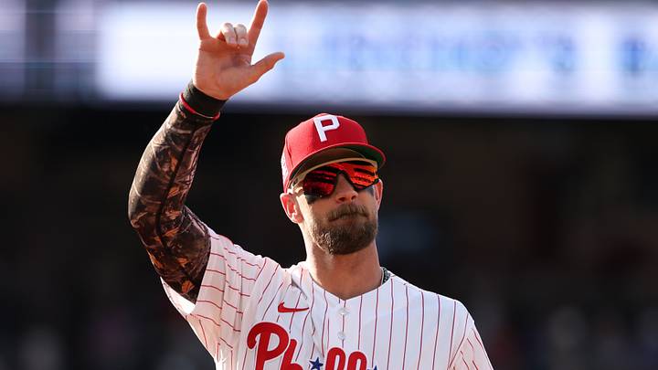 Philadelphia Phillies first baseman Bryce Harper Philadelphia Phillies first baseman Bryce Harper