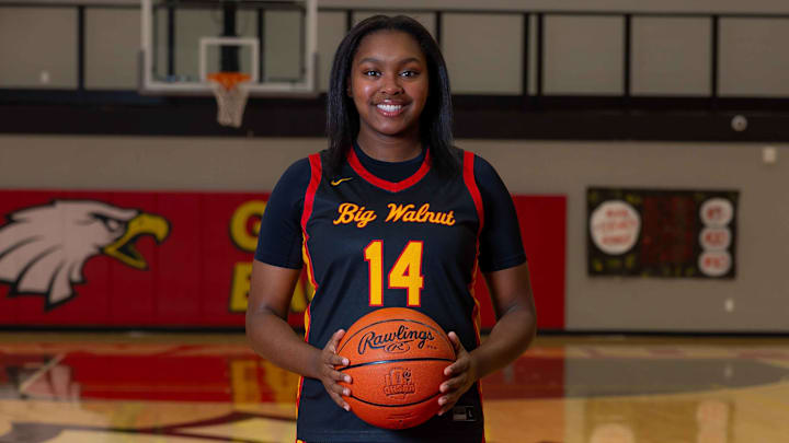 Sydney Mobley, junior star forward for the Sunbury Big Walnut girls basketball team in Ohio.