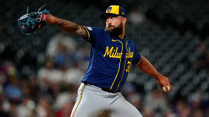 Jun 6, 2026; Denver, Colorado, USA; Milwaukee Brewers relief pitcher Drew Rom delivers a pitch in the ninth inning against the Colorado Rockies at Coors Field. Mandatory Credit: Ron Chenoy-Imagn Images Jun 6, 2026; Denver, Colorado, USA; Milwaukee Brewers relief pitcher Drew Rom delivers a pitch in the ninth inning against the Colorado Rockies at Coors Field. Mandatory Credit: Ron Chenoy-Imagn Images