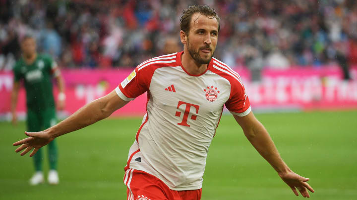 Harry Kane foi o artilheiro da Europa na última temporada, mas não chegou aos 50 gols pelo Bayern.