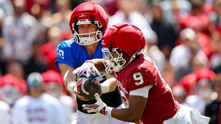 Oklahoma quarterback John Mateer hands the ball off to running back Lloyd Avant during the Sooners' 2026 Spring Game. | Kevin Jairaj-Imagn Images Oklahoma quarterback John Mateer hands the ball off to running back Lloyd Avant during the Sooners' 2026 Spring Game. | Kevin Jairaj-Imagn Images