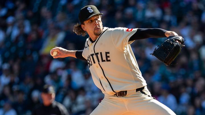 Sep 27, 2026; Seattle, Washington, USA; Seattle Mariners starter Logan Gilbert (36) delivers a pitch against the Los Angeles Angels at T-Mobile Park. Mandatory Credit: Stephen Brashear-Imagn Images Sep 27, 2026; Seattle, Washington, USA; Seattle Mariners starter Logan Gilbert (36) delivers a pitch against the Los Angeles Angels at T-Mobile Park. Mandatory Credit: Stephen Brashear-Imagn Images
