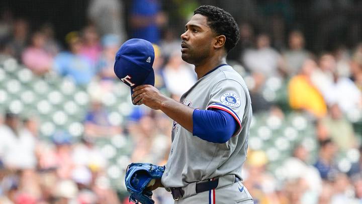 Texas Rangers pitcher Kumar Rocker. Credit: Benny Sieu-Imagn Images Texas Rangers pitcher Kumar Rocker. Credit: Benny Sieu-Imagn Images