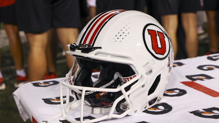Utah Utes football helmet. Utah Utes football helmet.