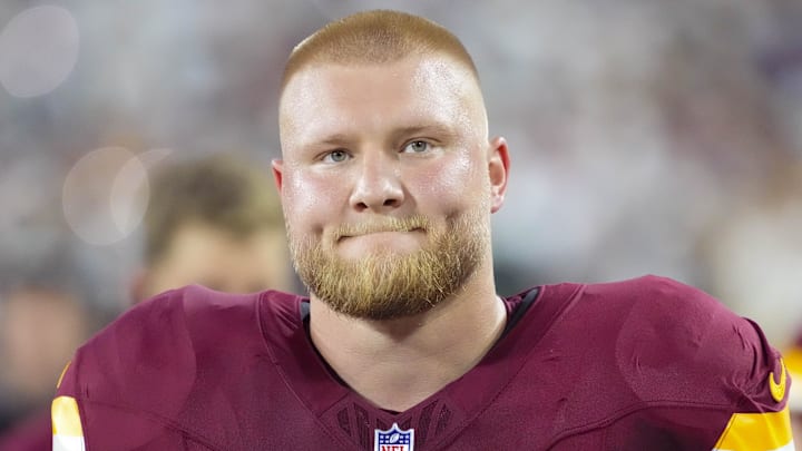 Washington Commanders center Tyler Biadasz Washington Commanders center Tyler Biadasz