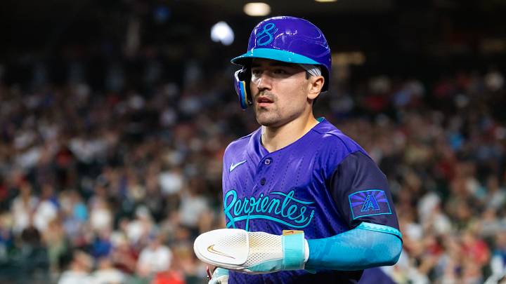 Jun 19, 2026; Phoenix, Arizona, USA; Arizona Diamondbacks outfielder Corbin Carroll against the Minnesota Twins at Chase Field. Mandatory Credit: Mark J. Rebilas-Imagn Images Jun 19, 2026; Phoenix, Arizona, USA; Arizona Diamondbacks outfielder Corbin Carroll against the Minnesota Twins at Chase Field. Mandatory Credit: Mark J. Rebilas-Imagn Images