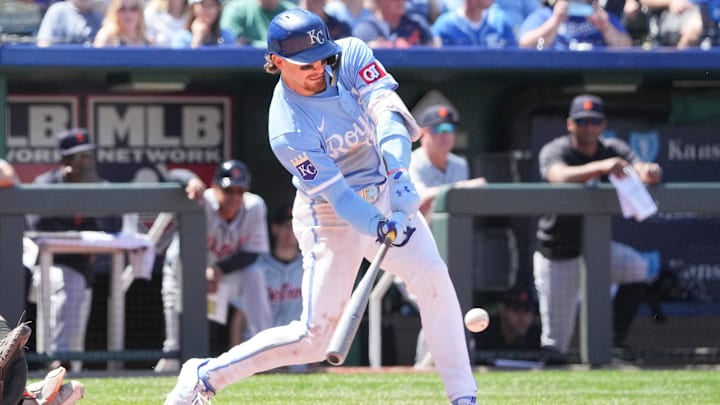 Bobby Witt Jr. hits a double