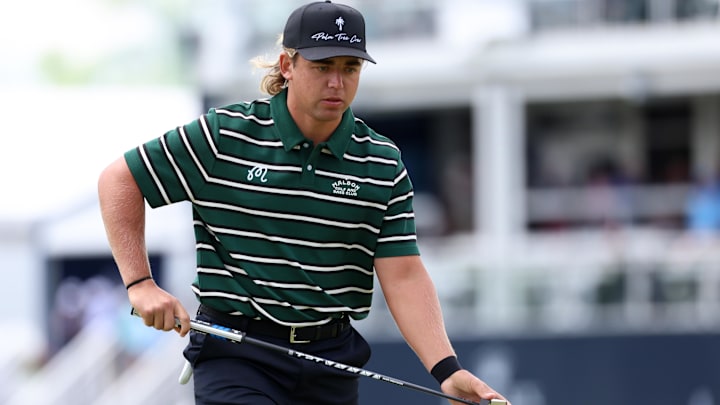 Garrick Higgo was hit with a two-shot penalty on Thursday before he even hit his opening drive.