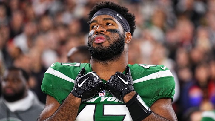DE Bryce Huff is one of 11 Jets who won't be returning for the 2024 NFL season. 