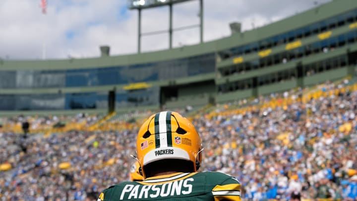 Micah Parsons will make his debut with the Green Bay Packers at Lambeau Field against the Detroit Lions.