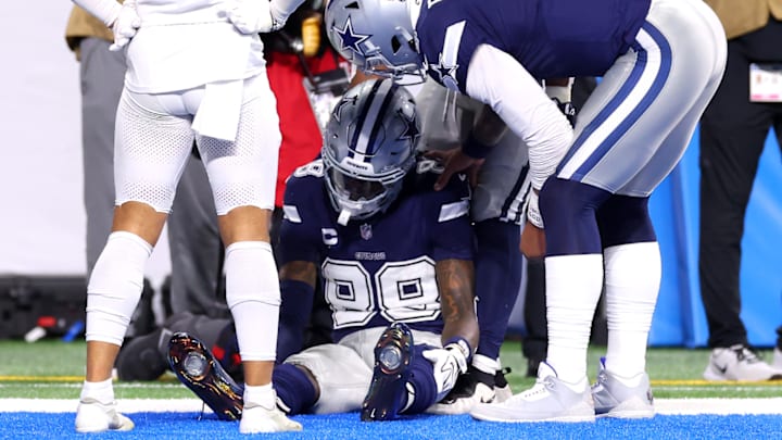 CeeDee Lamb nearly came down with a miraculous grab in the end zone before leaving due to a concussion.