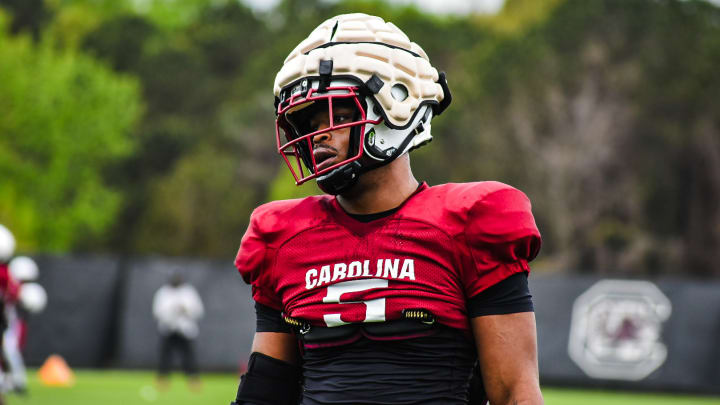 Gamecock EDGE Kyle Kennard #5 at Spring Camp