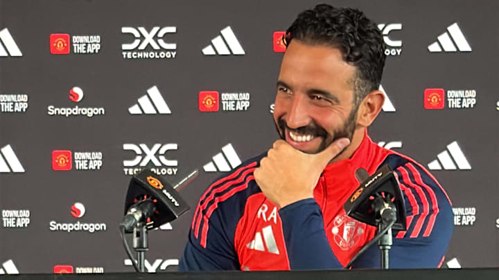 Amorim was in good spirits for his first media appearance