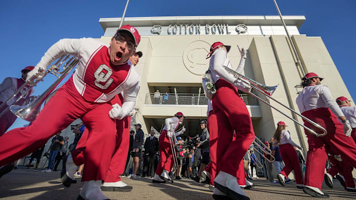 The Pride of Oklahoma at the Cotton Bowl, Dallas, TX The Pride of Oklahoma at the Cotton Bowl, Dallas, TX
