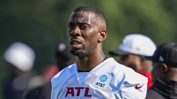 Atlanta Falcons tight end Kyle Pitts shined on the first day of training camp. 
