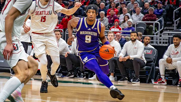 Wesley Yates III drives on Seattle U not long before breaking his wrist in the same game. Wesley Yates III drives on Seattle U not long before breaking his wrist in the same game.